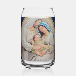 Verre Canette La Sainte Famille : Portrait de l'Amour Divin