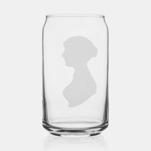 Verre Canette La silhouette de Jane Austen