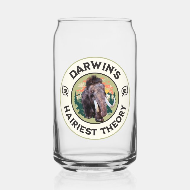 Verre Canette La théorie la plus poilue de Darwin : le mammouth  (Recto)