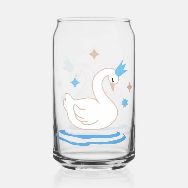 Verre Canette Lac Enchanted - Cygne gracieux (Recto)