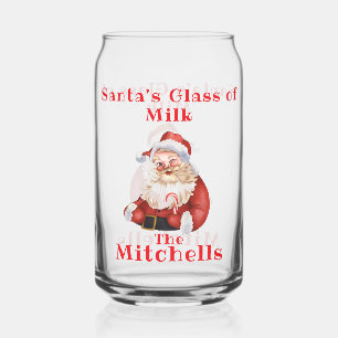 Verre Canette Lait de Noël du Père Noël