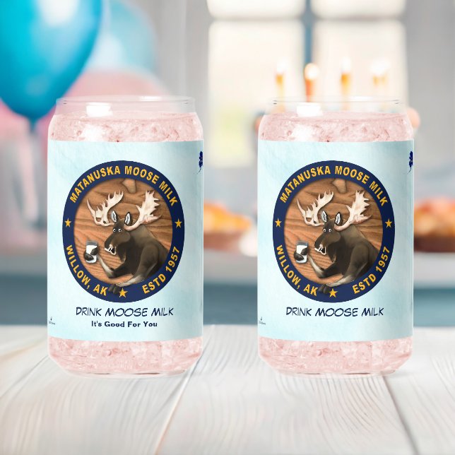 Verre Canette Lait d'orignal Matanuska (Insitu (Baby Shower))