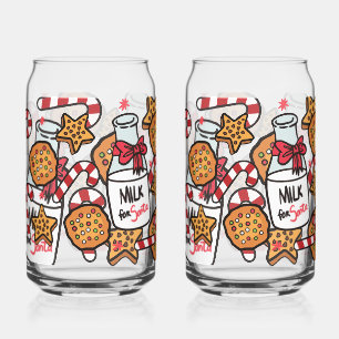 Verre Canette Lait et biscuits