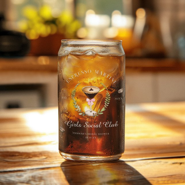 Verre Canette L'amour brasse | Fête des mariées Espresso Martini (Créateur téléchargé)