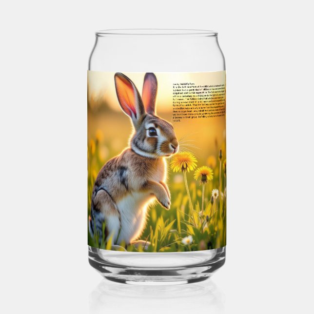 Verre Canette Lapin (Recto)