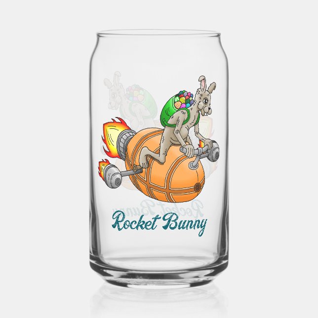 Verre Canette Lapin Fusée (Recto)