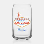 Verre Canette Las Vegas Bachelorette Nom personnalisé Verrerie<br><div class="desc">Préparez-vous pour une Bachelorette Las Vegas mémorable avec ces lunettes personnalisables Bachelorette.</div>