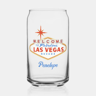 Verre Canette Las Vegas Bachelorette Nom personnalisé Verrerie