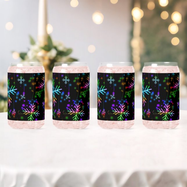 Verre Canette L'atmosphère de Noël festive et animée de Slippery (Insitu (Mariage))