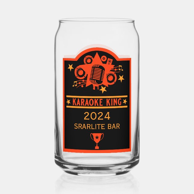 Verre Canette Lauréat du karaoké (Recto)