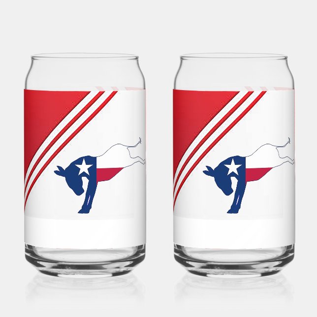 Verre Canette Le démocrate Donkey Can Glass (Recto)