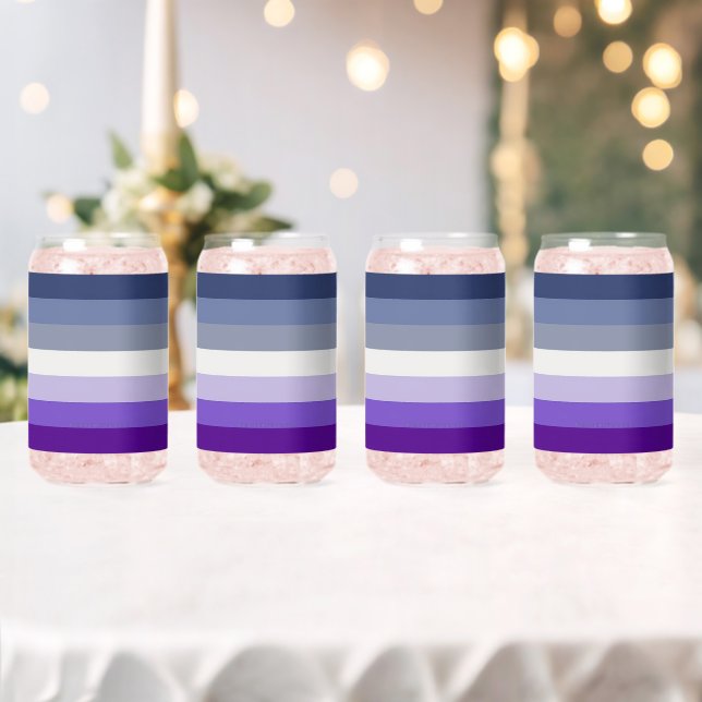 Verre Canette Le drapeau de la fierté lesbienne butch de Slipper (Insitu (Mariage))