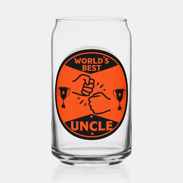 Verre Canette Le meilleur oncle du monde (Recto)