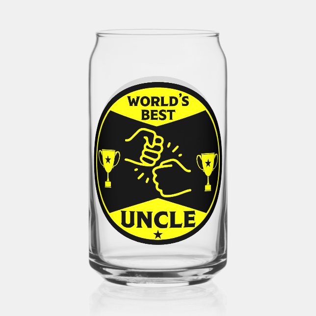 Verre Canette Le meilleur oncle du monde (Recto)