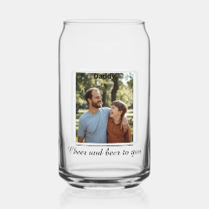 Verre Canette Le message photo pour lui personnalisé pour la fêt