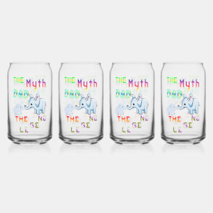 Verre Canette Le Mythe Papa La Légende