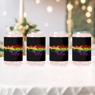 Verre Canette Le panache d'énergie arc-en-ciel de SlipperyJoe a
