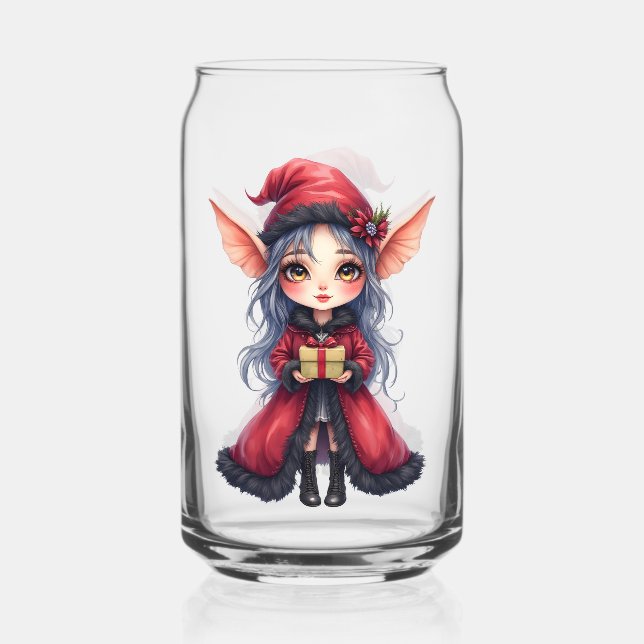 Verre Canette Le Petit Messager de Noël.  (Recto)
