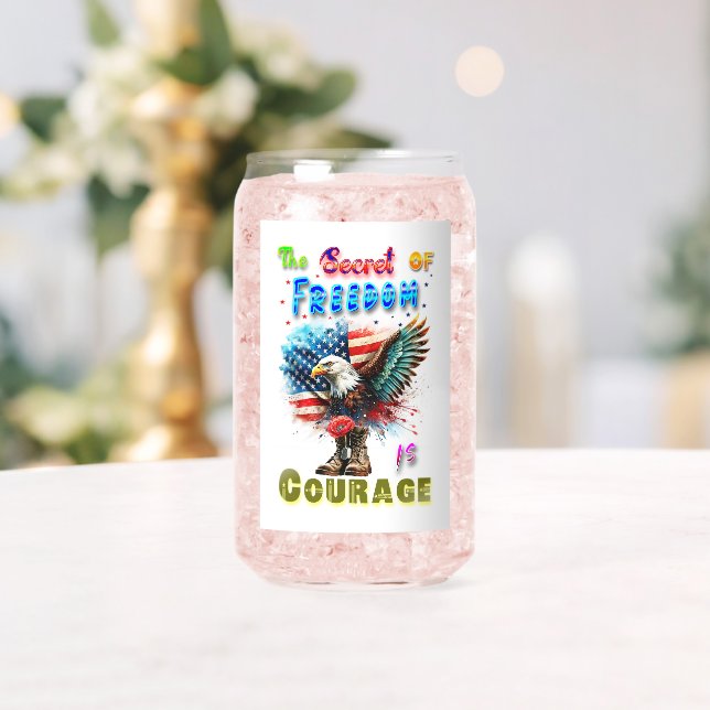 Verre Canette Le secret de la liberté est le courage (Insitu (Mariage))