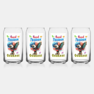 Verre Canette Le secret de la liberté est le courage