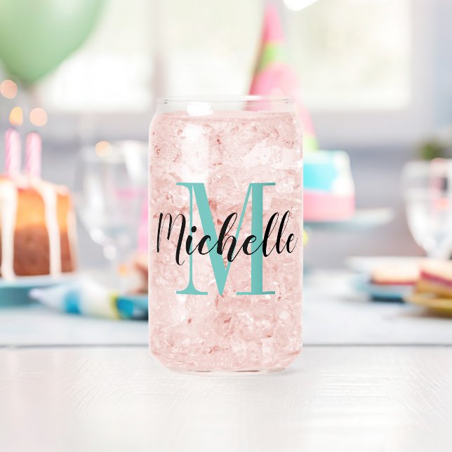 Verre Canette Le soda monogramme personnalisé peut façonner verr (Insitu (Anniversaire))