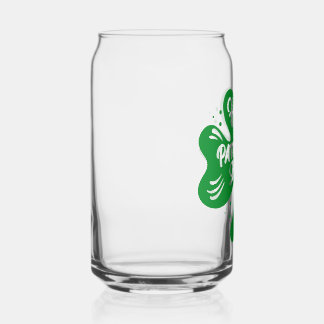 Verre Canette Les bons du jour de la Saint Patrick remplis de ch