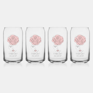 Verre Canette Les femmes ne vous doivent pas des lunettes
