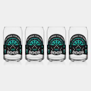 Verre Canette Les fléchettes de pub classiques