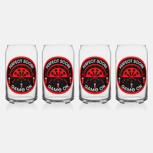 Verre Canette Les fléchettes de pub classiques (Recto)