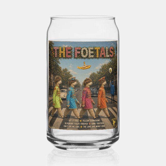 Verre Canette Les Foetals : une parodie (Recto)