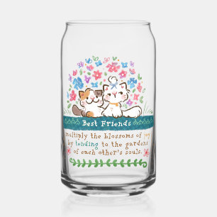 Verre Canette Les jardins des meilleurs amis - Chats Paisley et