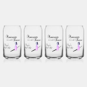 Verre Canette Les manucures le font avec finesse Promotion perso