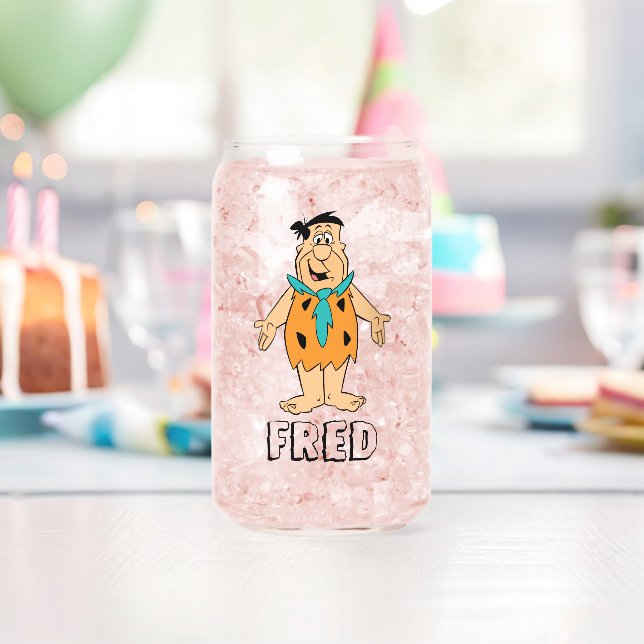 Verre Canette Les Pierrafeu | Fred Flintstone (Insitu (Anniversaire))