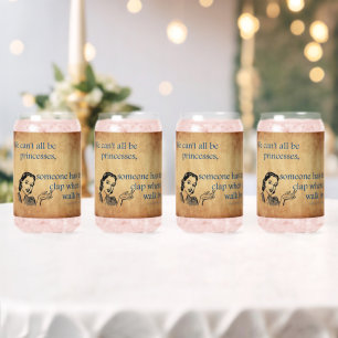 Verre Canette Les princesses de SlipperyJoe applaudissent affich