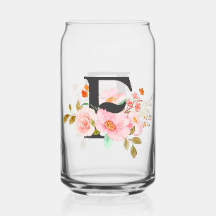 Verre Canette Lettre F