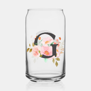 Verre Canette Lettre G