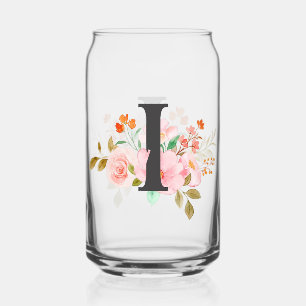 Verre Canette Lettre I