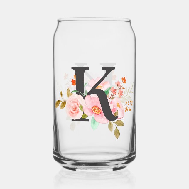 Verre Canette Lettre K (Recto)