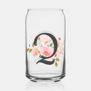 Verre Canette Lettre Q