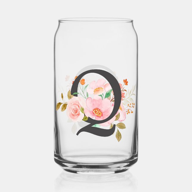 Verre Canette Lettre Q (Recto)