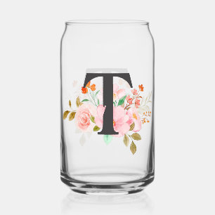 Verre Canette Lettre T
