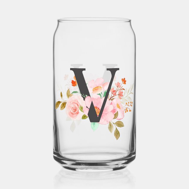 Verre Canette Lettre V (Recto)