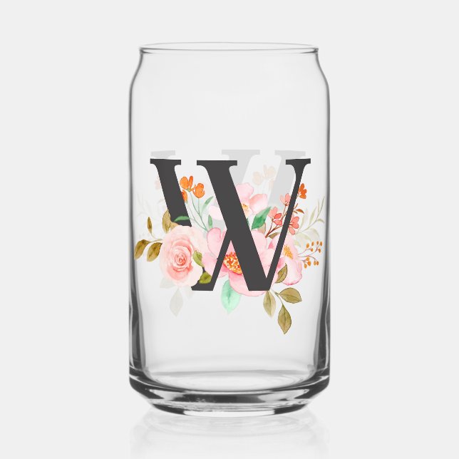 Verre Canette Lettre W (Recto)