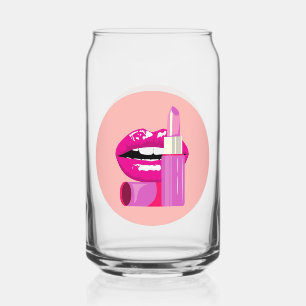 Verre Canette Lèvres