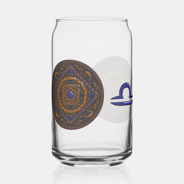 Verre Canette Libra Mandala (Recto)