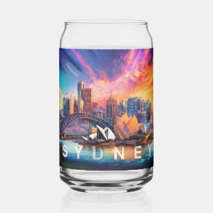 Verre Canette Ligne aérienne colorée Sydney