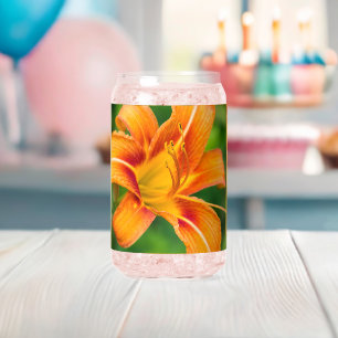 Verre Canette Lily orange