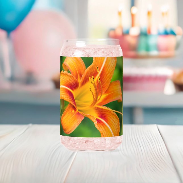 Verre Canette Lily orange (Insitu (Baby Shower))