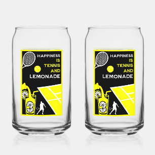 Verre Canette Limonade de tennis vintage