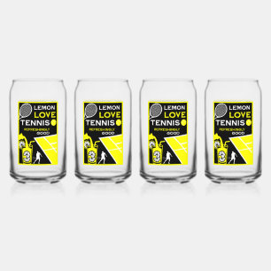 Verre Canette Limonade de tennis vintage